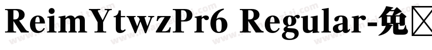 ReimYtwzPr6 Regular字体转换